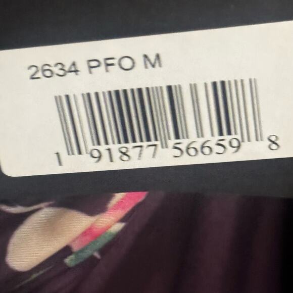 Mac Duggal Floral Satin Leena 2634 One Shoulder High Slit Gown Size M NWT - Picture 11 of 12